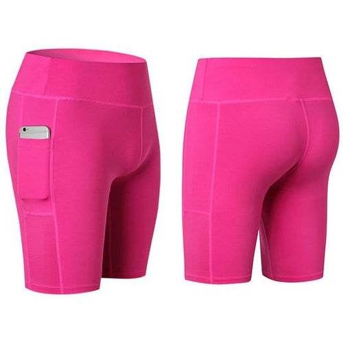 All Seasons Yoga Shorts Stretchable With Phone Pocket - Big J's Showstoppin' Store